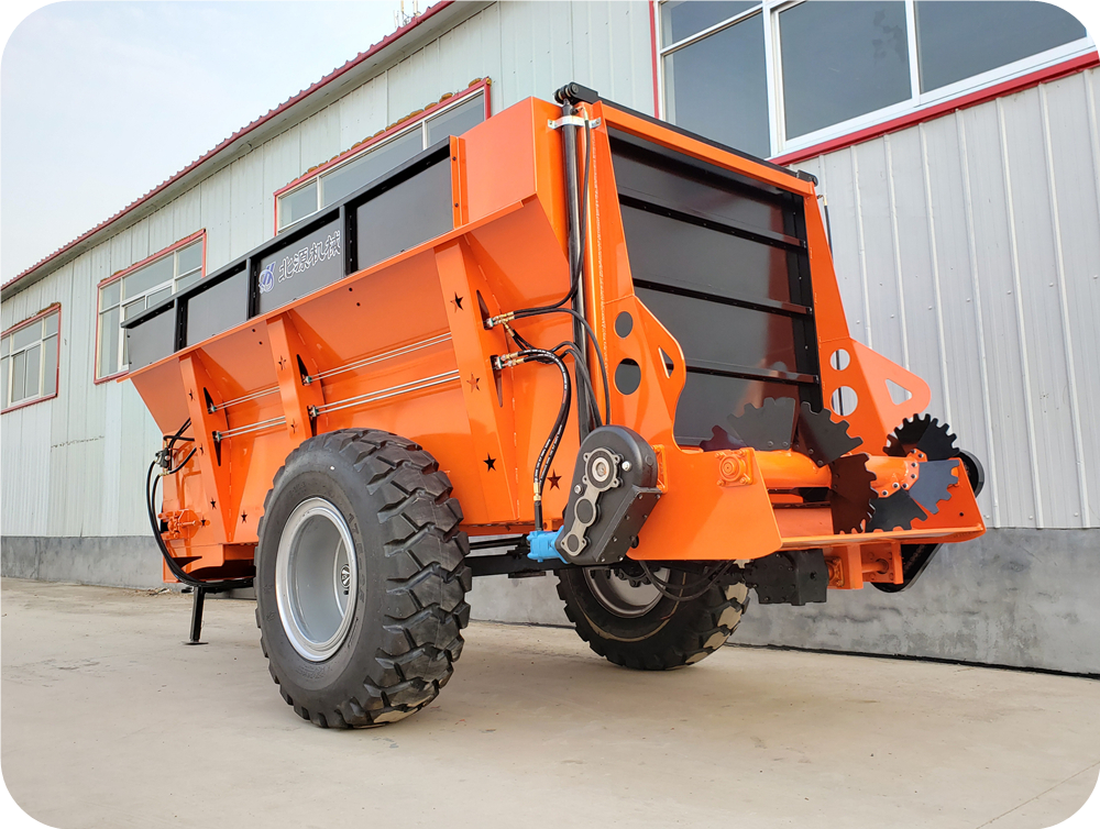 大型绞龙式湿鸡粪扬粪车