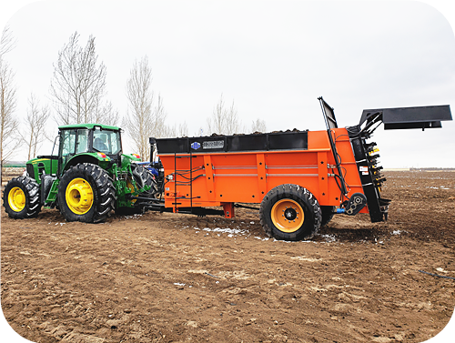 10吨竖绞龙农田撒粪车