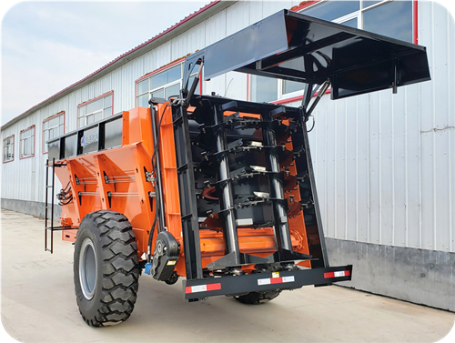 10吨双竖螺旋式固体有机肥撒肥车